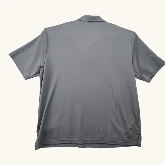 PGA Tour Golf Polo Shirt Mens 3XLT Gray Airflux Short Sleeve Stretch Performance - Picture 3 of 9